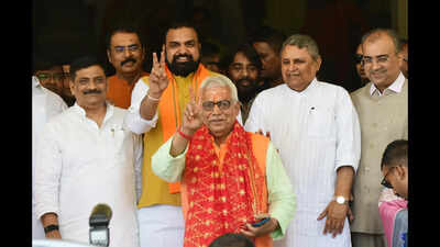 BJP nominee files papers for May 12 council byelection