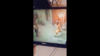 Gas cylinder blast burns seven of family in Bhiwadi village