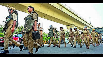 Police deploy drones, PAC companies in Noida ahead of Labour Day
