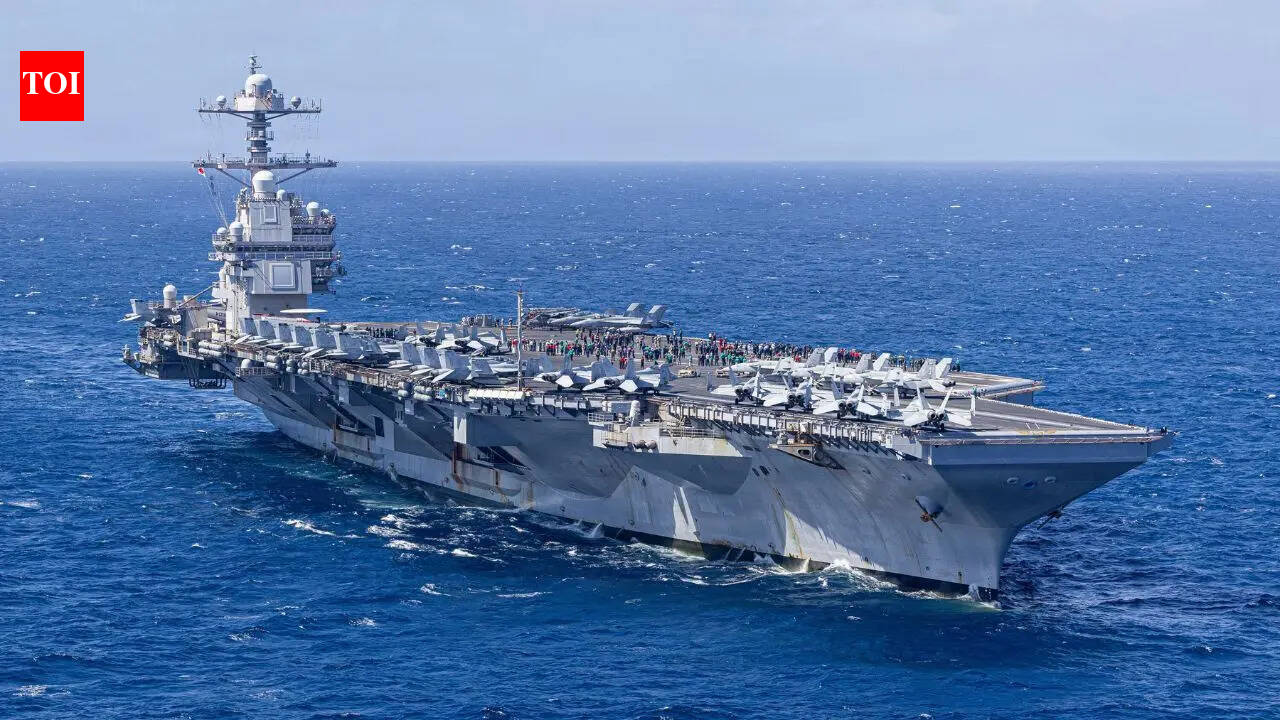 US cutting firepower near Iran? Supercarrier USS Gerald R Ford set to exit Middle East