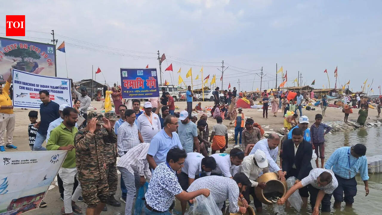 30K fish fingerlings released to restore Ganga ecology