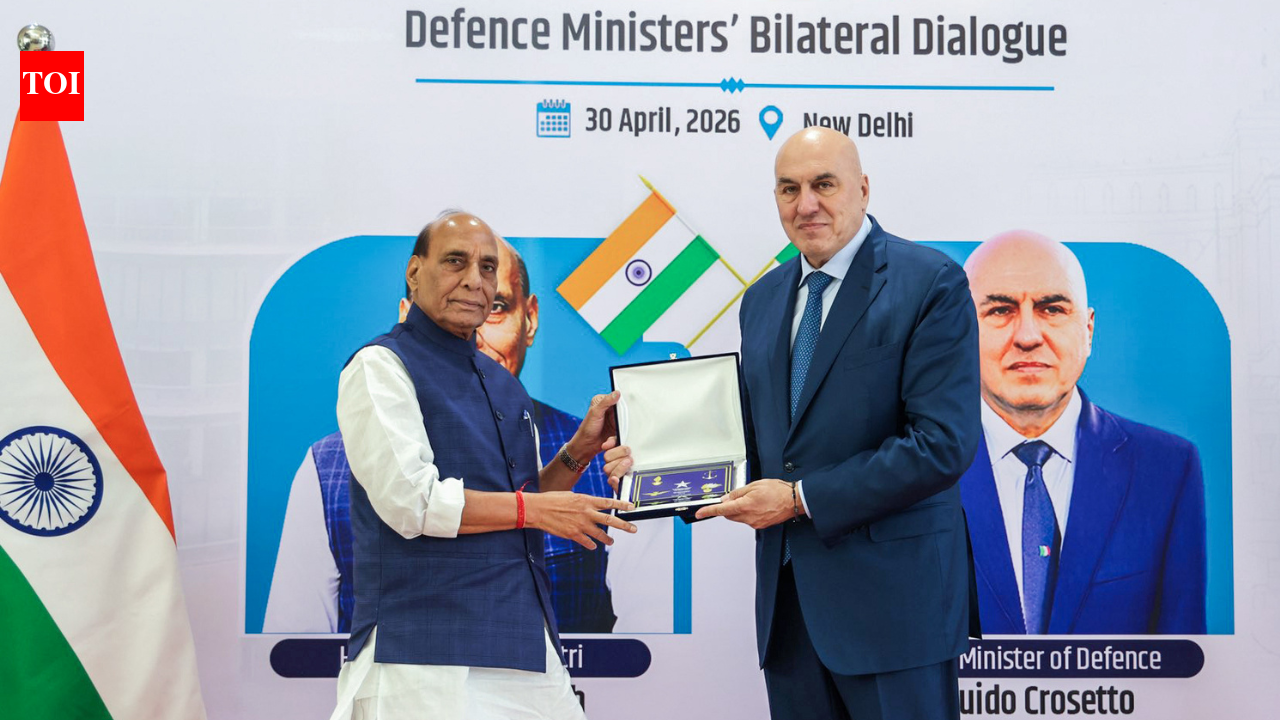 Rajnath Singh, Italian defence minister exchange bilateral military cooperation plan