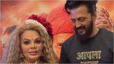 'Raja Shivaji': Rakhi Sawant, Tanvi Kolte, and other 'Bigg Boss Marathi 6' contestants attend premiere of Riteish Deshmukh's film