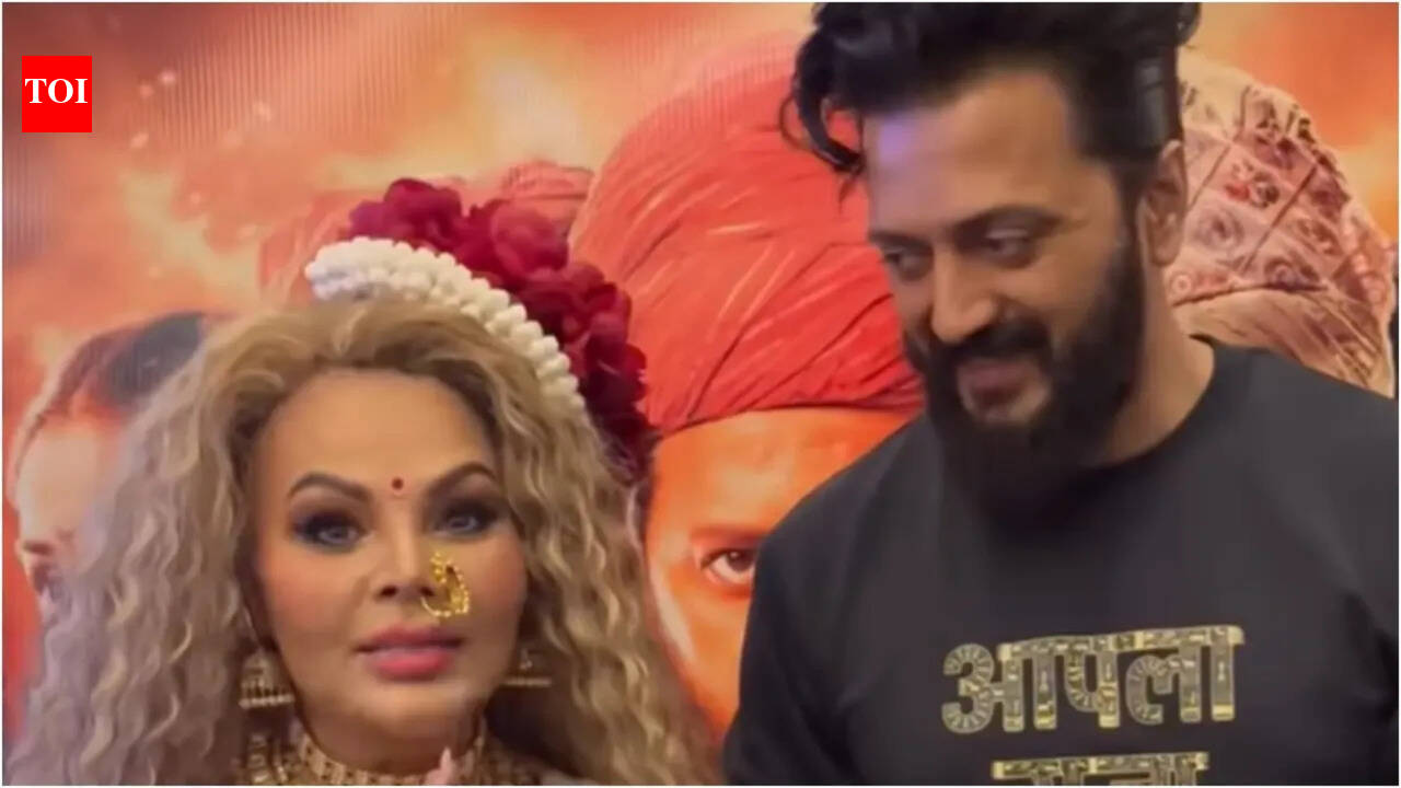 'Raja Shivaji': Rakhi Sawant, Tanvi Kolte, and other 'Bigg Boss Marathi 6' contestants attend premiere of Riteish Deshmukh's film
