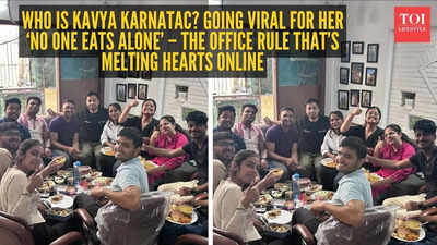 Who is Kavya Karnataka? Going viral for her 'no one eats alone' – the office rule that's melting hearts online