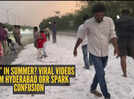 &lsquo;Snow&rsquo; in summer? Viral videos from Hyderabad ORR spark confusion
