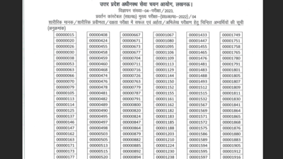 UPSSSC PET result 2026 released at upsssc.gov.in for Forest Guard and other posts: Direct link to download merit list here – The Times of India