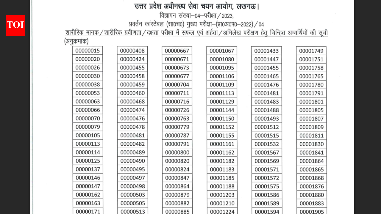 UPSSSC PET result 2026 released at upsssc.gov.in for Forest Guard and other posts: Direct link to download merit list here