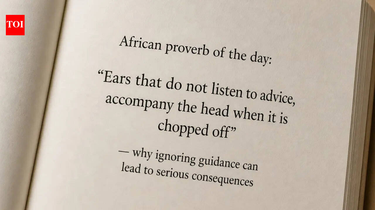 African proverb of the day: “Ears that do not listen to advice, accompany the head when it is chopped off” — why ignoring guidance can lead to serious consequences