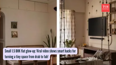 Small 1.5 BHK flat glow-up: Viral video shows smart hacks for turning a tiny space from drab to fab!