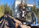 Crazy adventure: YouTuber rides 100 miles on abandoned railway tracks in a DIY rail camper