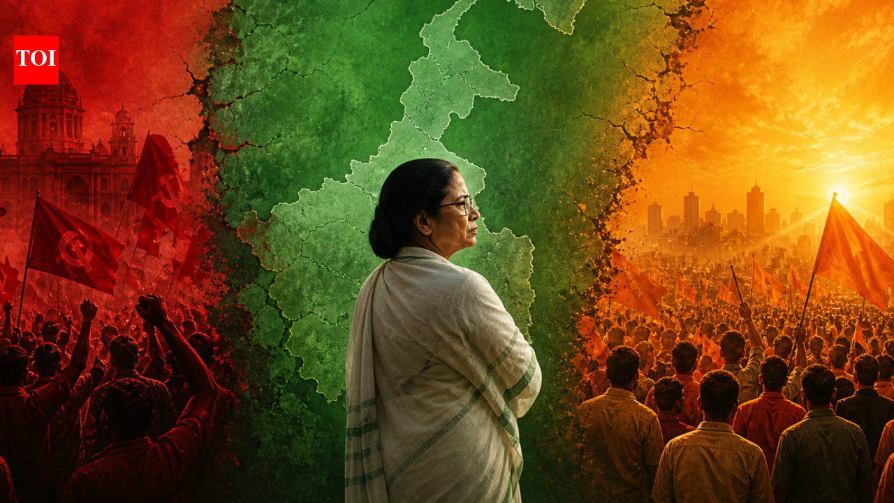 From red to green to saffron? BJP eyes power shift in Bengal as Mamata defends her turf