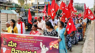 ‘Anti-worker’ labour codes, 12-hour workday slammed at May Day rally in Mangaluru