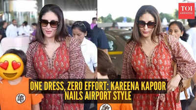 Kareena Kapoor Khan's easy cotton dress is the ultimate airport style hack