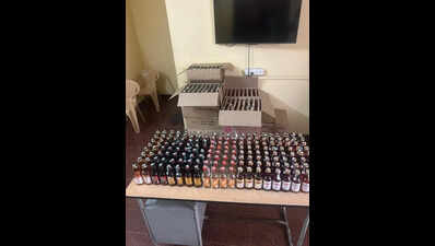 Youth held with over 1,300 illegal liquor bottles in Coimbatore