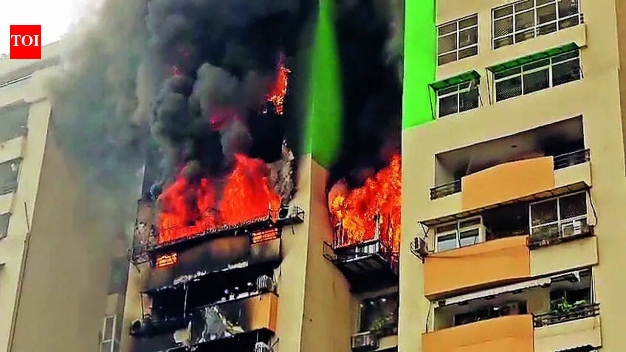 Indirapuram fire: Awnings, widely used in NCR highrises to check dust & heat, are a fire hazard