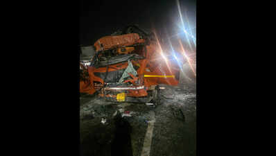 3 die as truck crashes into another parked on NH8 flyover