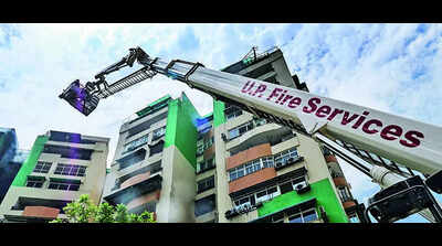 GDA sanctions Rs 100 crore for cranes with 100m reach after Indirapuram fire