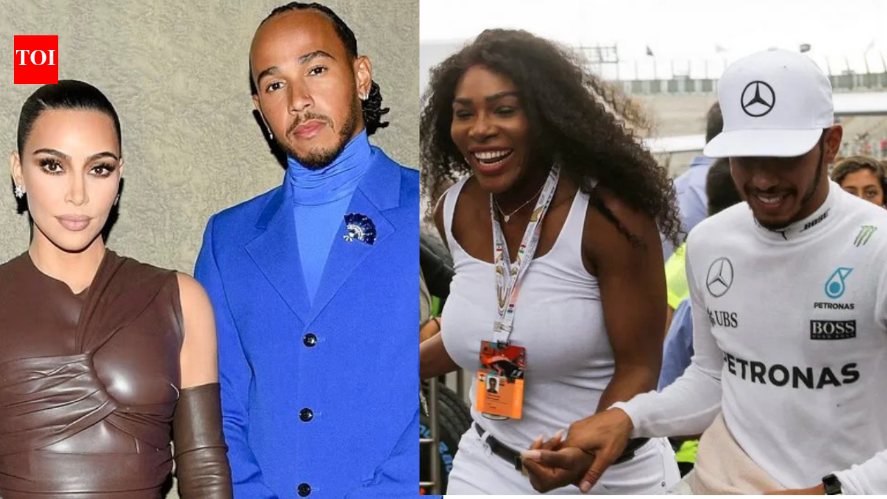 Serena Williams appears for Lewis Hamilton at Miami Grand Prix while Kim Kardashian absence fuels fresh talk