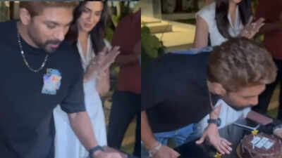 Allu Arjun’s birthday moments wins hearts as wife Sneha Reddy shares April dump - Watch