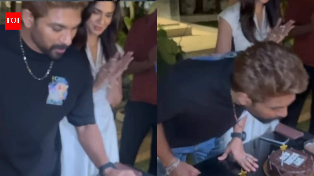 Allu Arjun’s birthday moments wins hearts as wife Sneha Reddy shares April dump - Watch