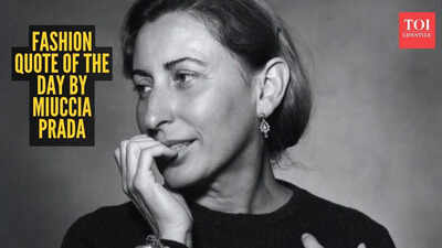 Fashion quote of the day by Miuccia Prada: 'What you wear is how you present yourself to the world, especially today when human contacts go so fast...'