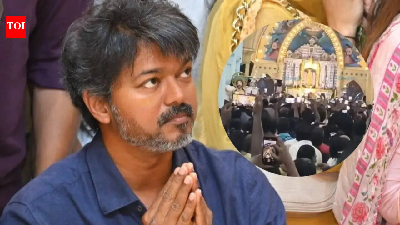 Massive crowds gather at Velankanni for Thalapathy Vijay; fans disappointed after surprise cancellation - Report