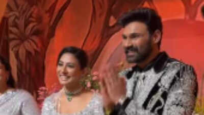 Bellamkonda Sai Sreenivas and Kavya Reddy wedding reception: Chiranjeevi, Nagarjuna, Naga Chaitanya, Kajal Aggarwal attend