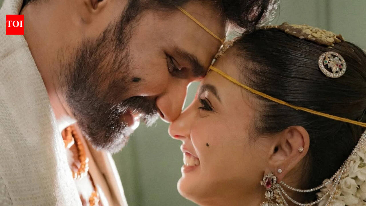 Bellamkonda Sai Sreenivas introduces wife Kavya Reddy with caption: 'I found something far greater, World, meet my wife'