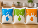 Why milk packets in India have blue, green and orange colours