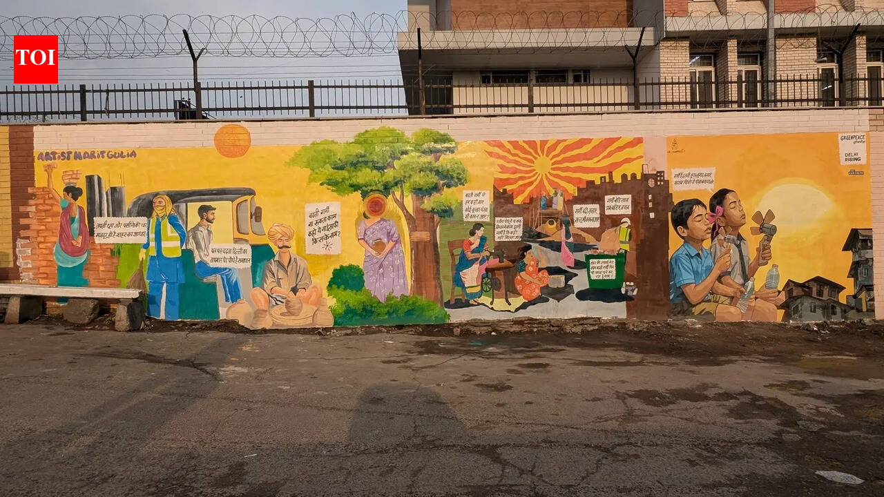 New murals in Delhi highlight extreme heat impact on workers, demand national disaster recognition