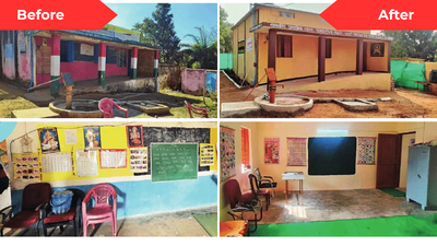 Schools stand where red once reigned