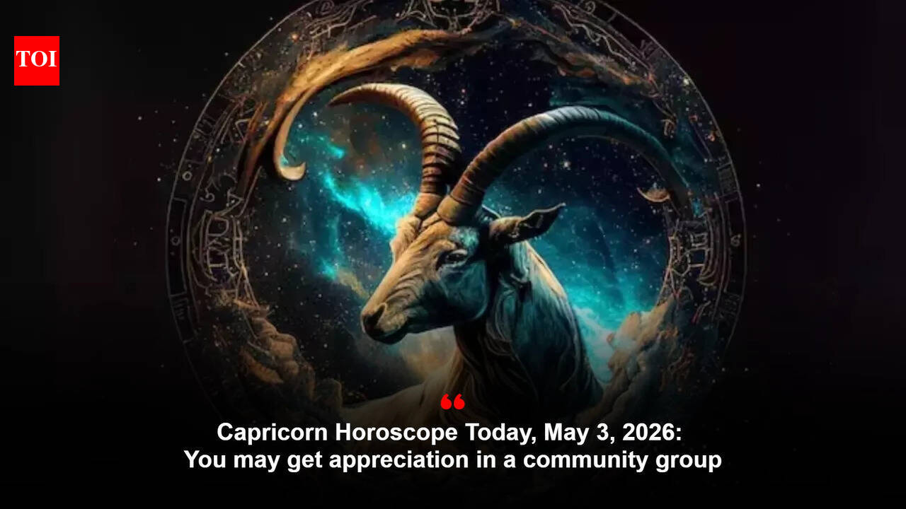 Capricorn Horoscope Today, May 3, 2026: You may get appreciation in a community group