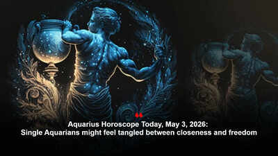 Aquarius Horoscope Today, May 3, 2026: Single Aquarians might feel tangled between closeness and freedom