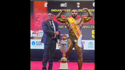 Rajasthan bodybuilder Arshan Khan wins 'champion of champions' title at 37th 'Mr Saraighat' National Bodybuilding Championship in Assam