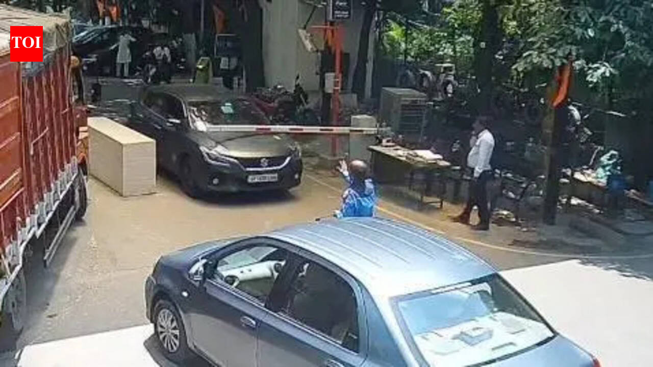 Man stopped from leaving society over dues, smashes gate with car, assaults guard