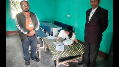 Beacon of hope: Dhubri girl shines in HSLC by writing papers with toe