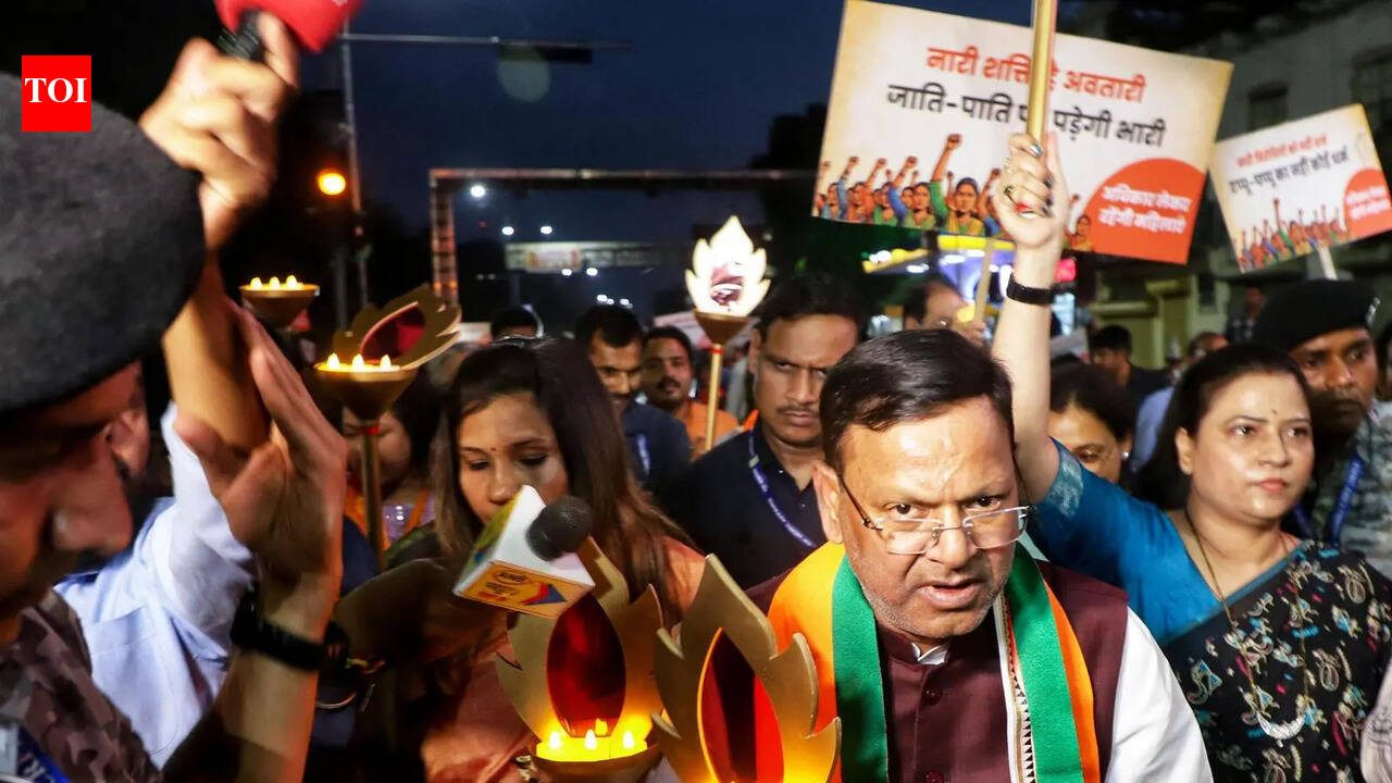 BJP women lead protest march for women empowerment