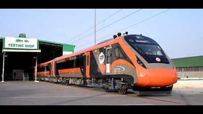 MCF Raebareli unveils its first Vande Bharat trainset, sends it for trials