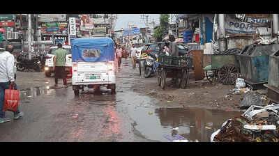Garbage, poor lighting, clogged drains plague Dharampur mandi