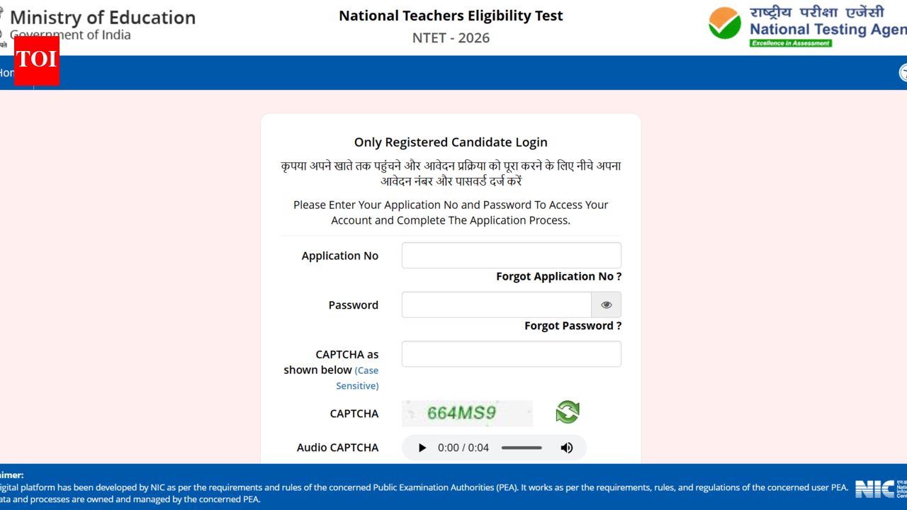 NTET 2026 answer key objection window closes today at exams.nta.nic.in: Direct link to raise challenges here