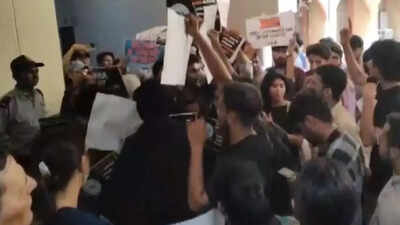Jamia students raise slogans against VC at hostel event over RSS row