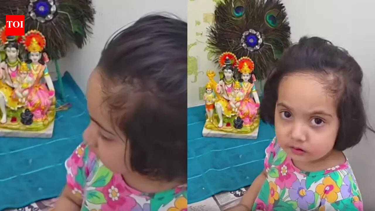 ‘Bhagwan ji ate my toffee’: Little girl’s adorable logic wins hearts online