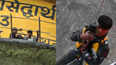 IAF helicopter rescues 2 teens stranded on water tank in Gorakhpur; one dead in ladder collapse