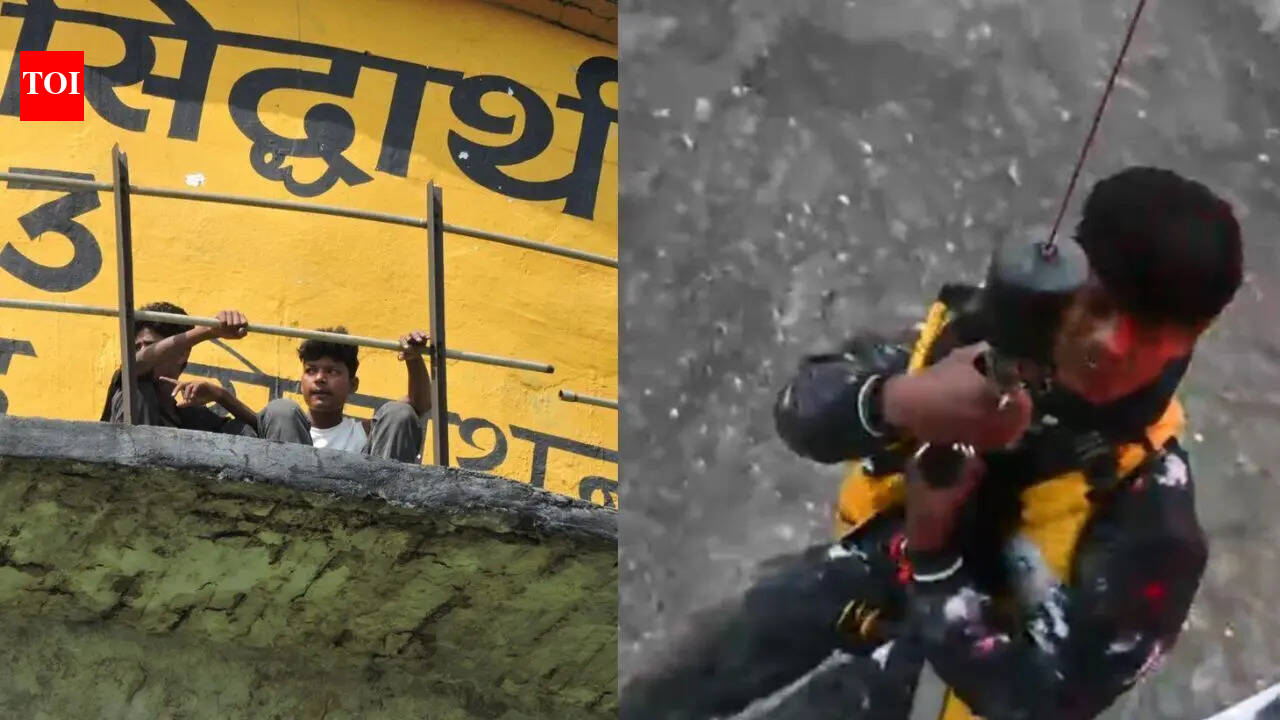 IAF helicopter rescues 2 teens stranded on water tank in Gorakhpur; one dead in ladder collapse