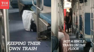 Watch: A video from Northeast India shows powerful lesson in civic sense on train