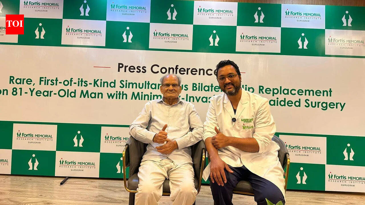 In wheelchair for 4 years, 81-year-old walks again after rare double hip surgery at private hospital in Gurgaon