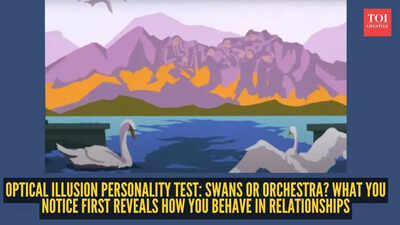 Optical illusion personality test: Swans or orchestra? What you notice first reveals how you behave in relationships