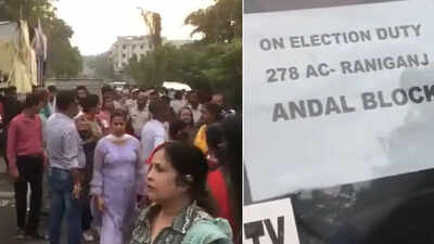 ‘All officers of TMC’: BJP alleges irregularities after phone found in envelope near Asansol College strong room; chaos erupts | India News – The Times of India