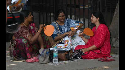 City swelters as entrance test tension rises
